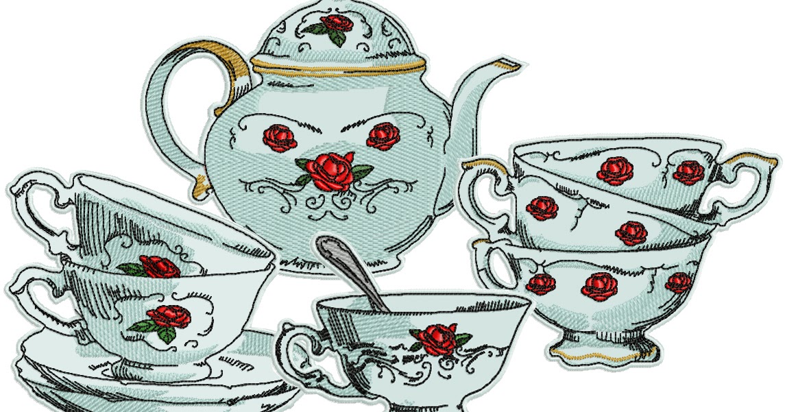 Ageless Embroidery Tea Time Applique Collection