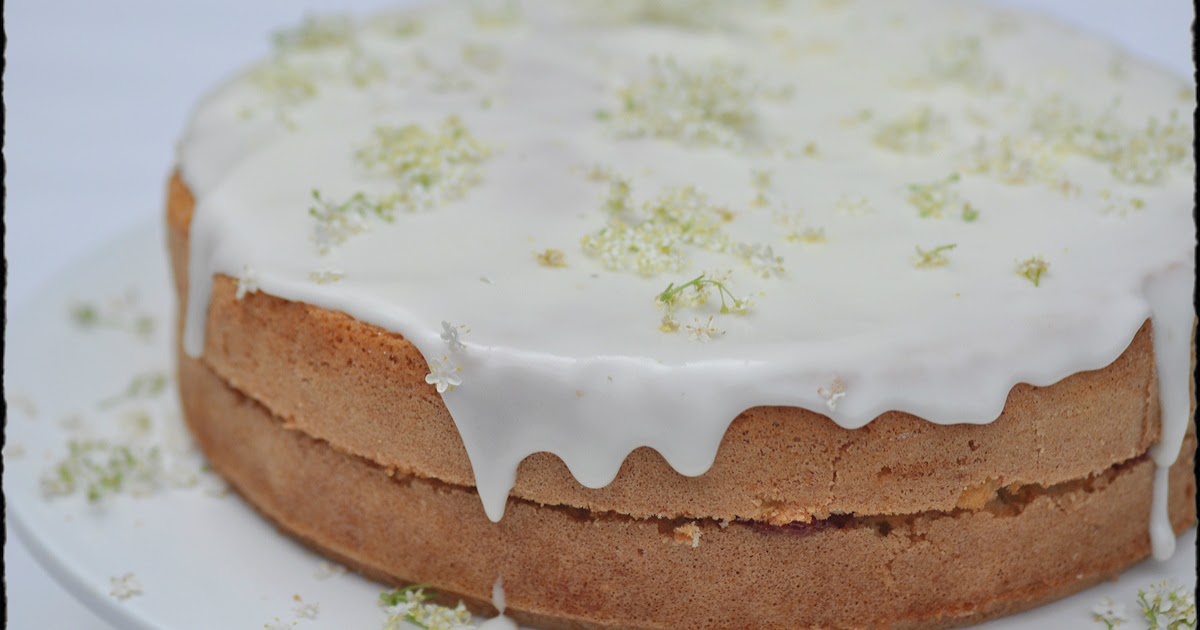 The Kitchen Lioness Elderflower Cake with Strawberry Filling