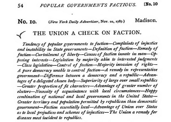 an analysis of the federalist papers by madison A summary of federalist essays no10 - no17 in the founding fathers's the federalist papers (1787-1789) learn exactly what happened in this chapter, scene, or section of the federalist papers (1787-1789) and what it means perfect for acing essays, tests, and quizzes, as well as for writing lesson plans. an analysis of the federalist papers by madison A summary of federalist essays no10 - no17 in the founding fathers's the federalist papers (1787-1789) learn exactly what happened in this chapter, scene, or section of the federalist papers (1787-1789) and what it means perfect for acing essays, tests, and quizzes, as well as for writing lesson plans.