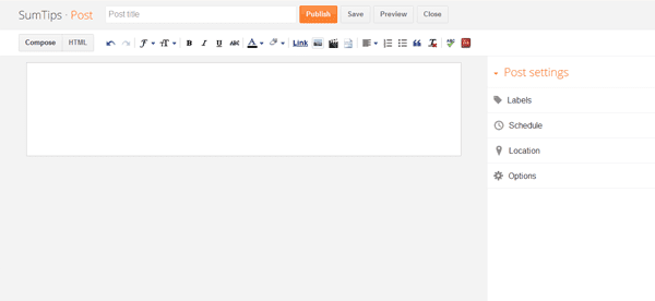 New Posts interface