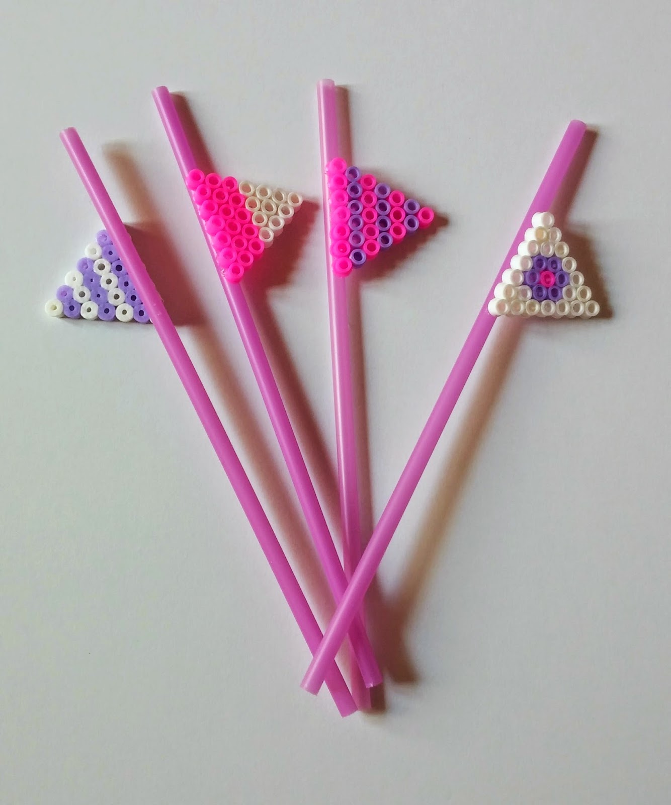 Ella & Nesta's Little Room Hama Bead Party Straws DIY Kids Craft