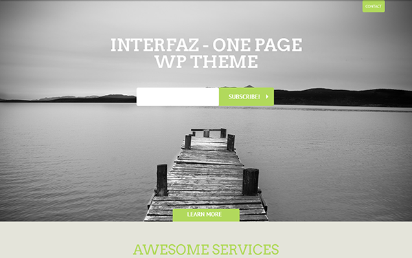 single page wordpress theme free
