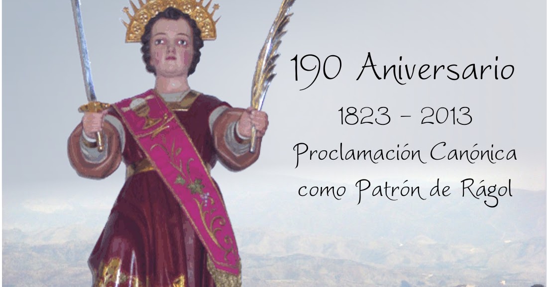 TARJETAS Y ORACIONES CATOLICAS PRÓXIMA FESTIVIDAD DE SAN AGAPITO EN RÁGOL