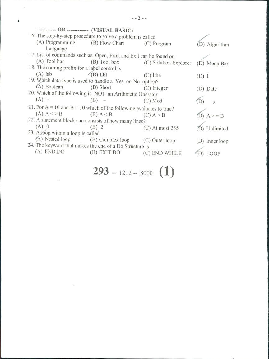 past papers intermediate part 2 past papers intermediate part 2