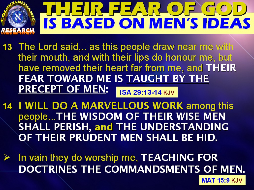 This is the end of the matter. All has been heard. FEAR GOD , and KEEP