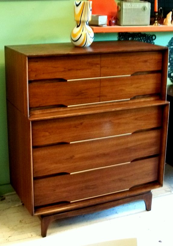 An Orange Moon Kent Coffey "Forum" Credenza/Highboy/Queen Bed
