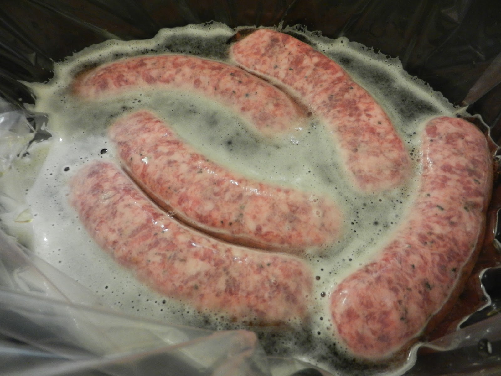 A Busy Mom's Slow Cooker Adventures Beer Poached Italian Sausage