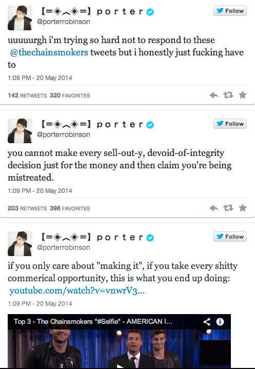 Gde The Chainsmokers Stir Controversy About Selling Out Deadmau5 Porter Robinson Mat Zo And Others Respond
