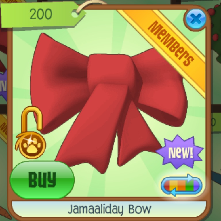 Animal Jam Fairy Jamaaliday Bows and Paw Candy