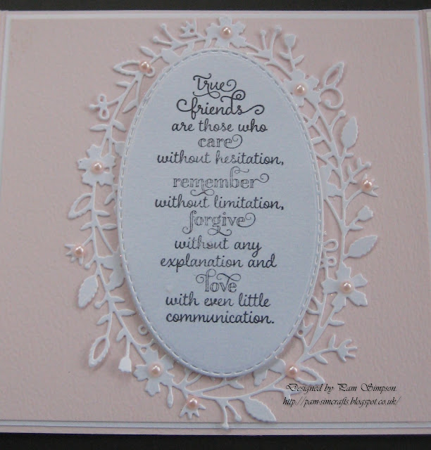 pamscrafts Embossed & Die Cut Gatefold card.