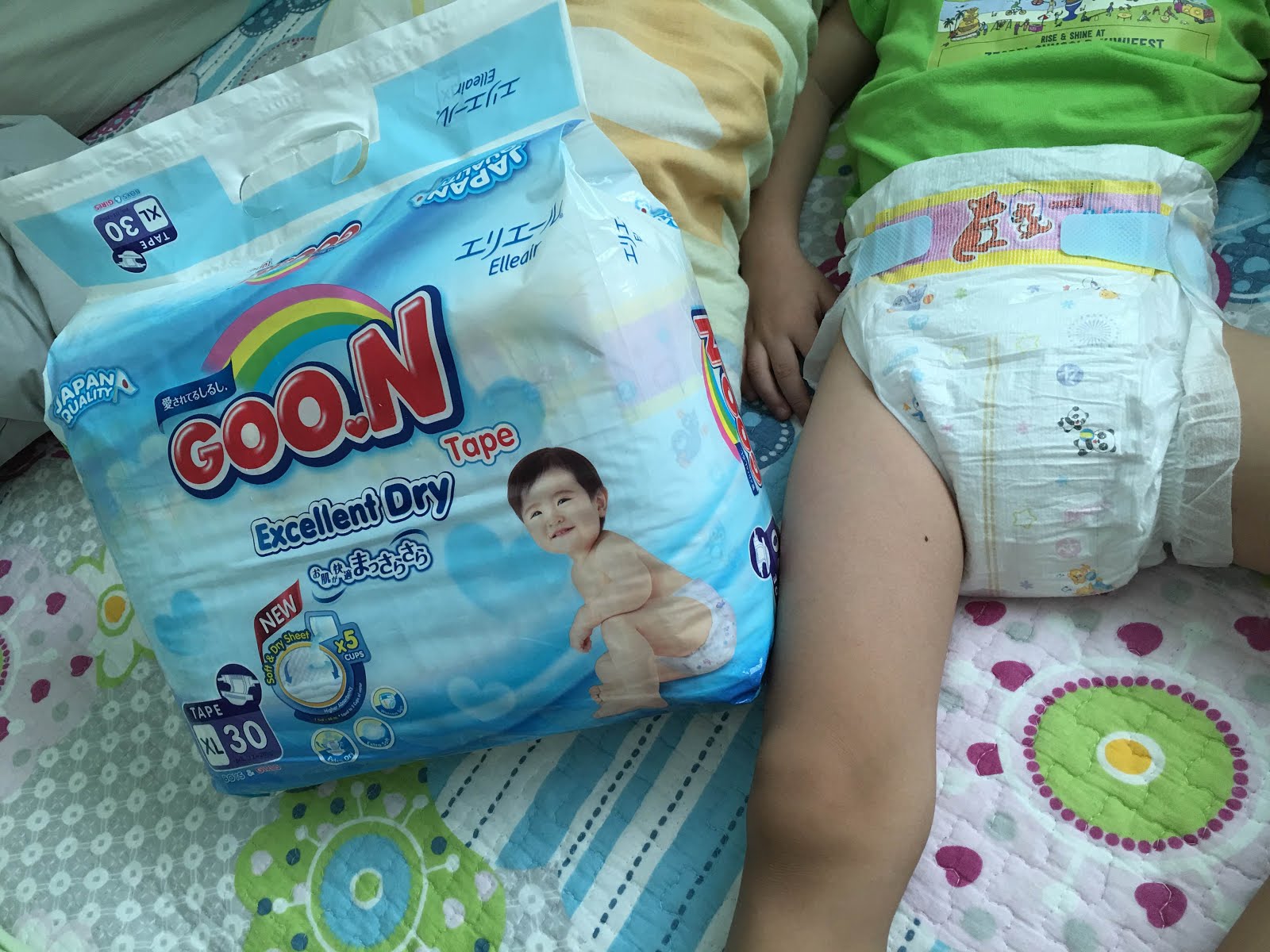Review GOO.N Excellent Dry Tape Premium diapers Mouse Mommy Treats