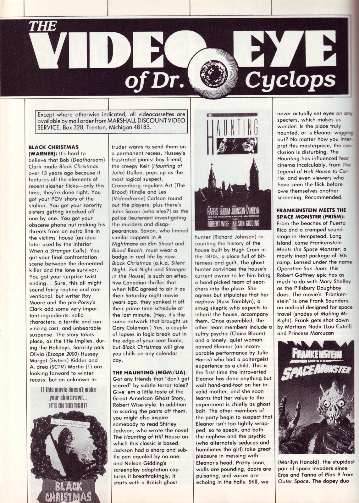 VHS Cover Scans Black Christmas (1974)