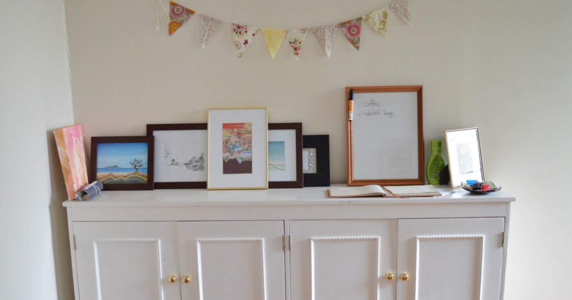White buffet Living Room update 2 five kinds of happy