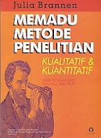 toko buku rahma: buku MEMADU METODE PENELITIAN KUALITATIF DAN KUANTITATIF, pengarang julia brannen, penerbit pustaka pelajar