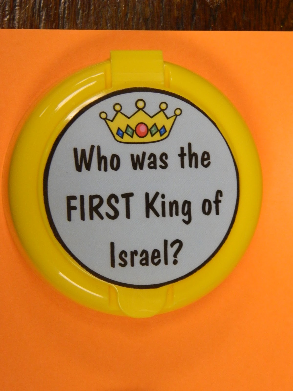 Hands On Bible Teacher FLIP YOUR LID!!!! Bible Facts Review Game