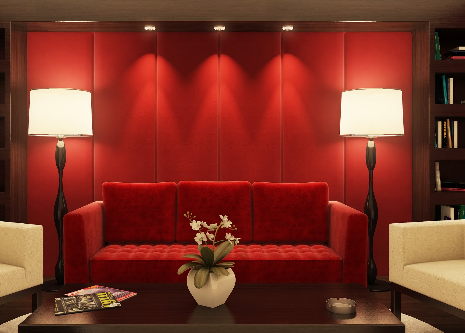 Inspiração de hoje O vermelho na decoração da casa Decoracao De Sala Vermelho ~ Inspiração de hoje O vermelho na decoração da casa