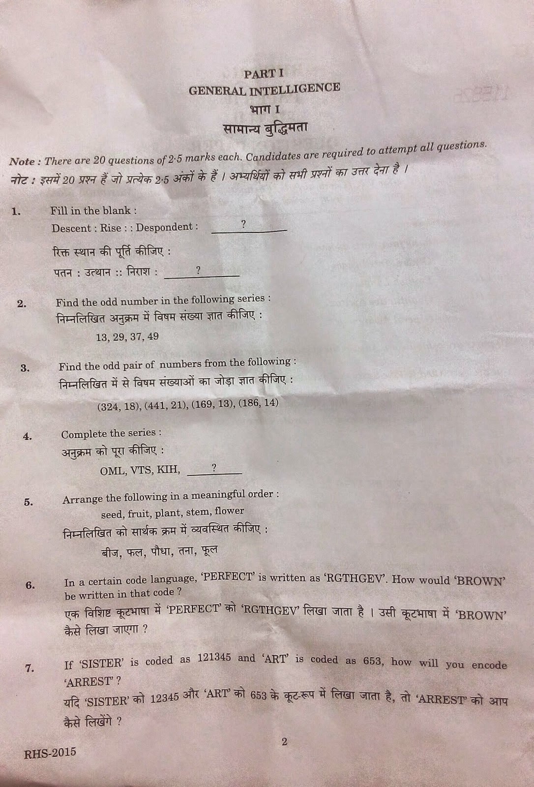 Ssc descriptive paper sample picture