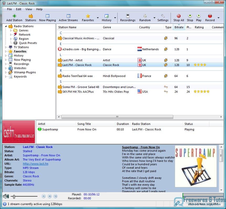 RarmaRadio un logiciel gratuit pour écouter et enregistrer les radios du monde entier