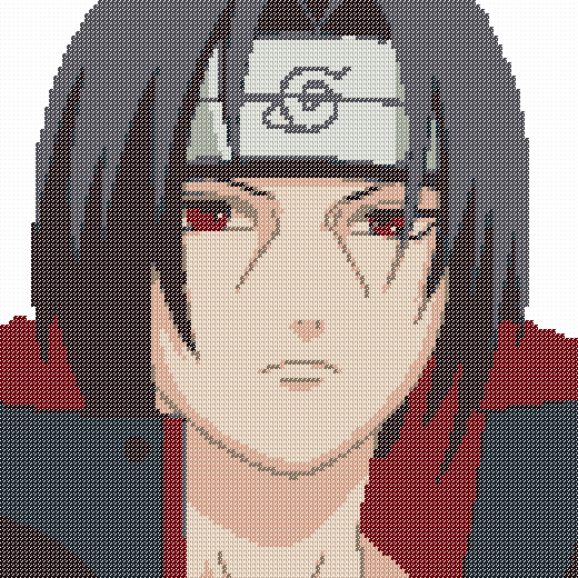 Dibujos Punto de Cruz Gratis Naruto