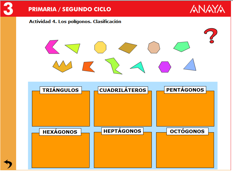 LA MINA. 3º de PRIMARIA: LOS POLÍGONOS. CLASIFICACIÓN