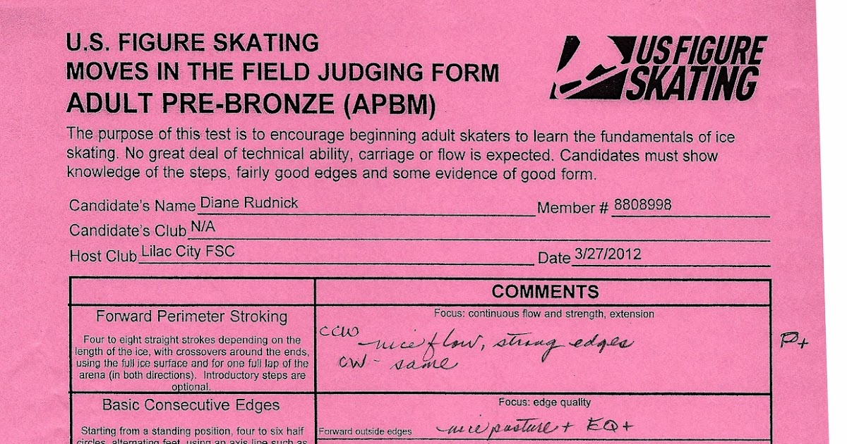 WALTZ JUMP Figure Skating Over Age 50 Adult Pre Bronze Test