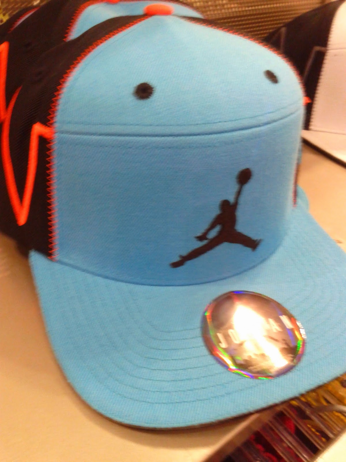 light blue jordan hat