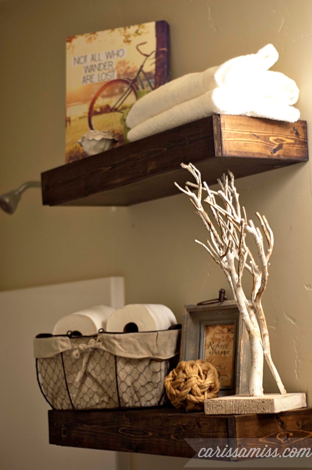 Carissa Miss: DIY Chunky Bathroom Shelves
