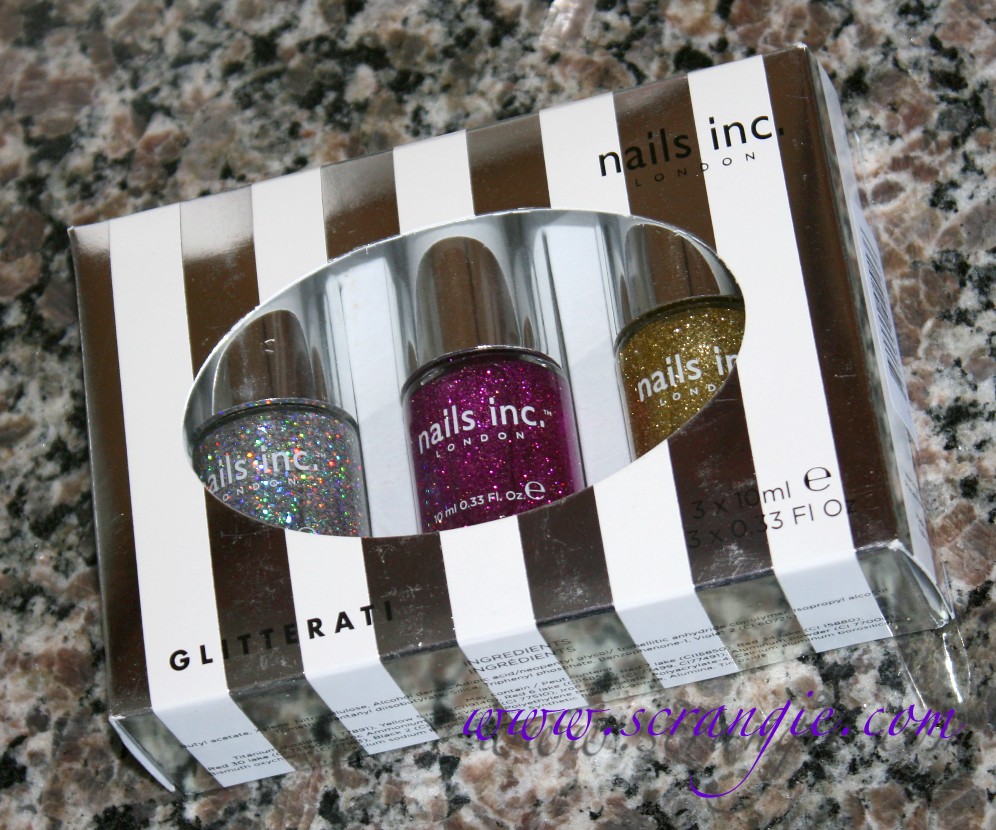 Scrangie Nails Inc. Glitterati Glitter Nail Polish Set for Holiday