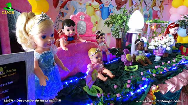 Decoração com tema infantil Princesas Baby Disney - Festa de aniversário