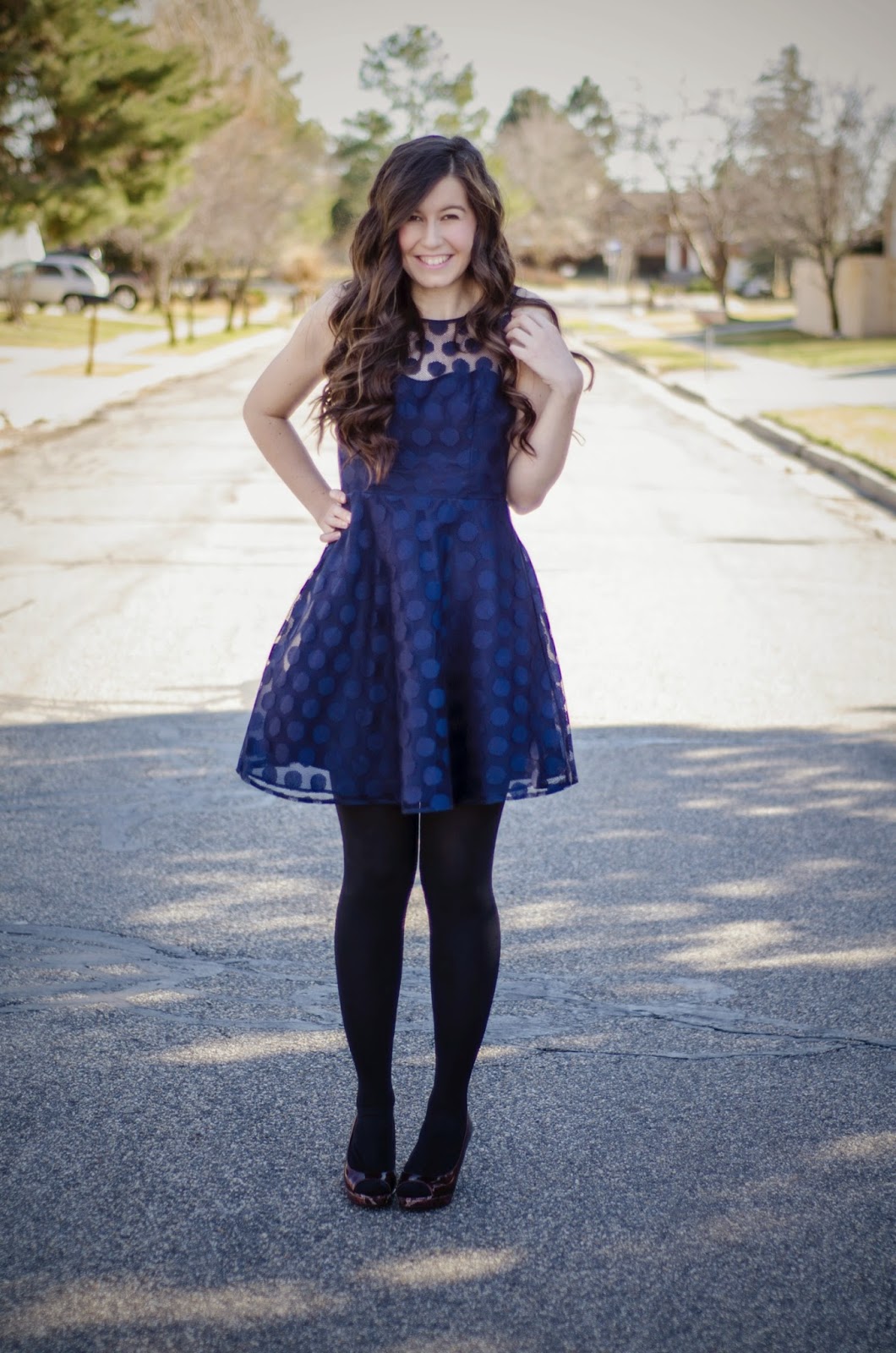 betsey johnson polka dot dress