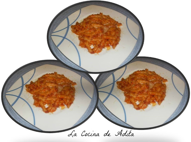 Macarrones,  Con Chorizo Al Orégano
