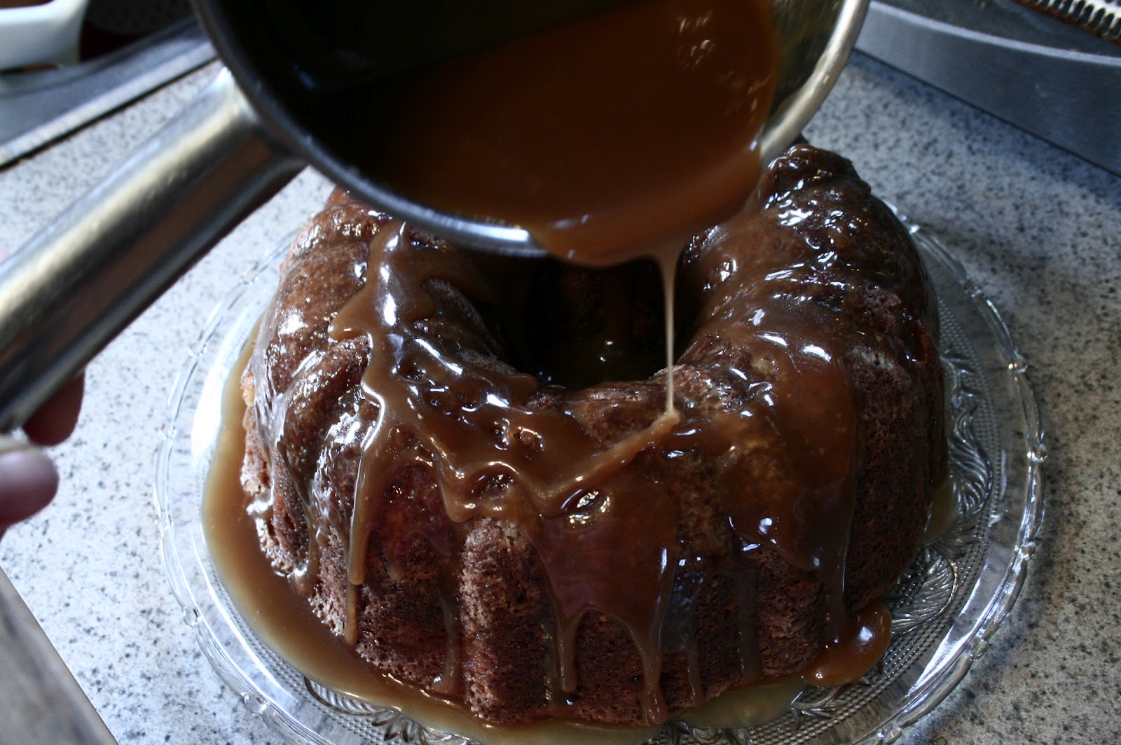 Hearth and Hospitality Caramel Glazed Pear Cake