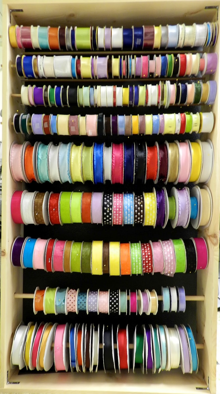 Sewing and Crafting with Sarah Wooden Ribbon Rack {Tutorial}