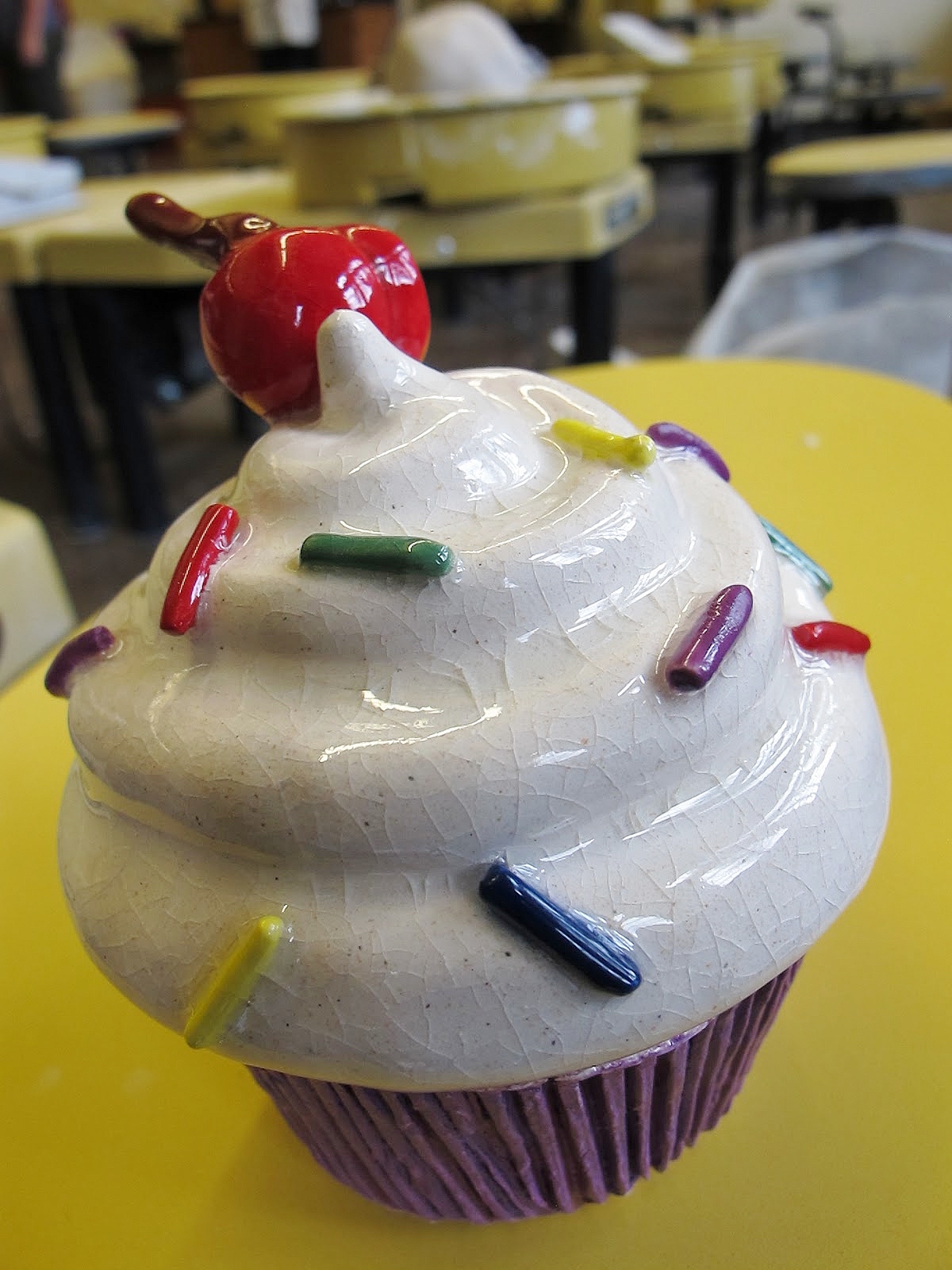 Chessles Creations Hot Off The Press, Ceramic Cupcake!