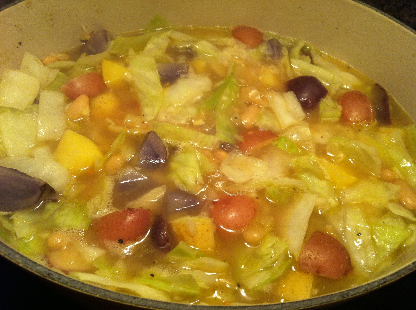 The Diary of a Vegan Foodie Spicy Potato & Cabbage Soup