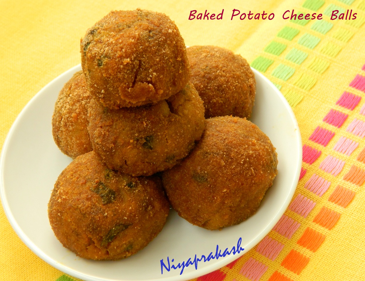 Niya's World Baked Potato Cheese Balls