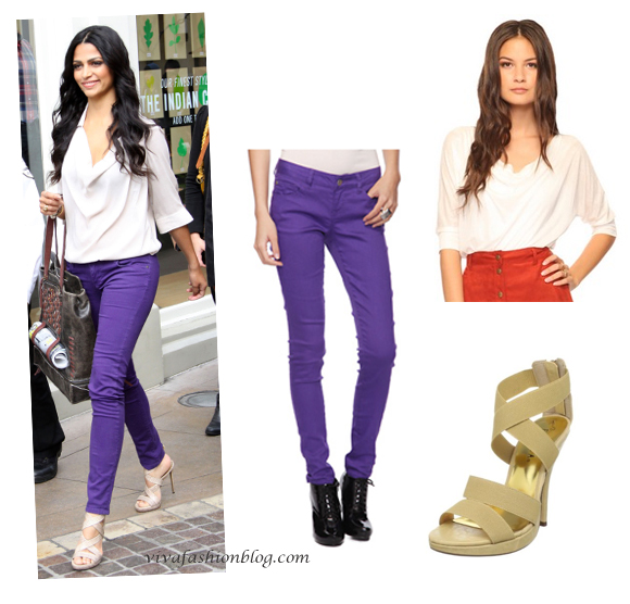 Purple Skinny Pants