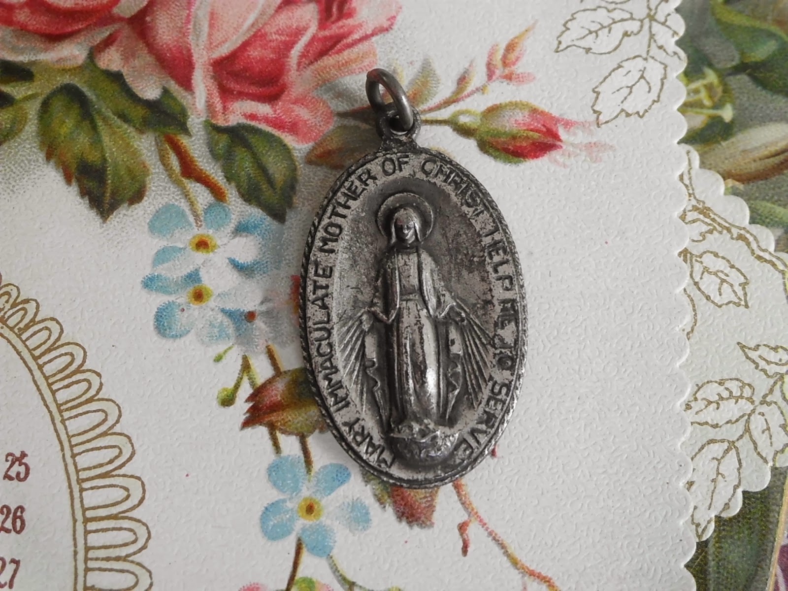 Vintage Religious Medals RARE Vintage Catholic Service Women World War