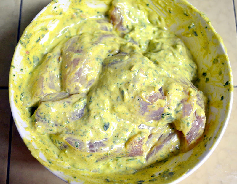 A Bright and Cheerful Feast TurmericYogurt Marinated Chicken with Saffron Jasmine Rice The