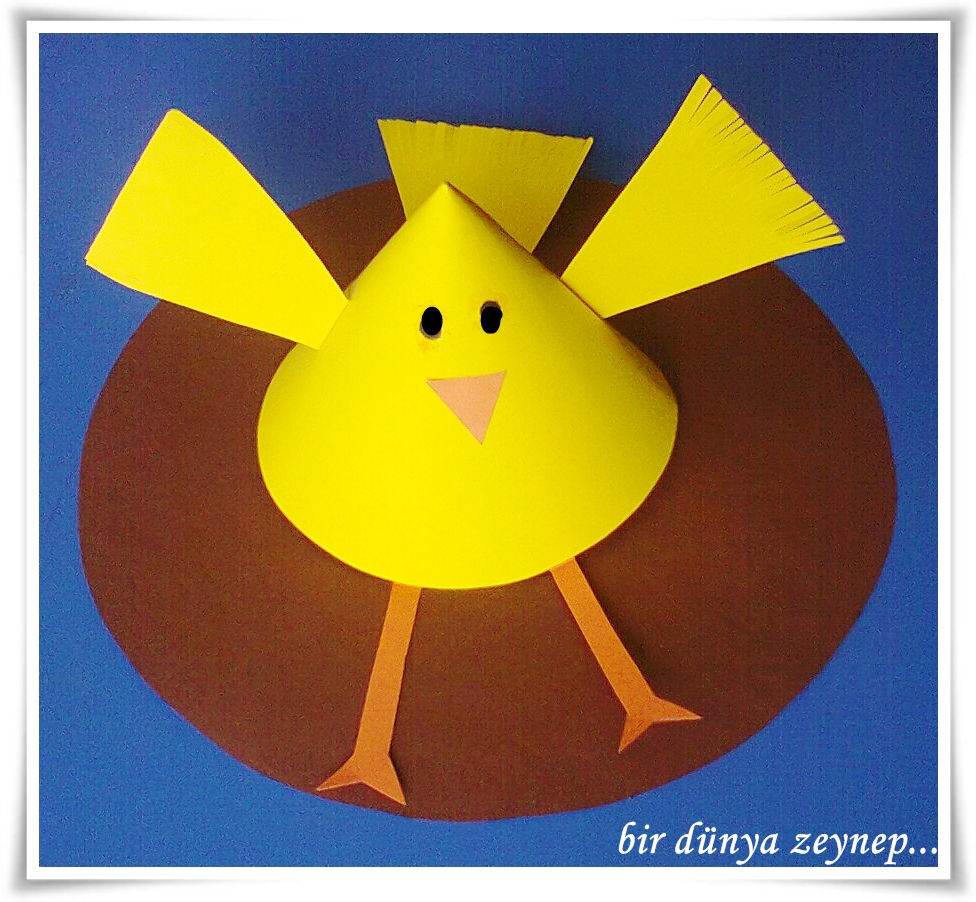 bir dunya zeynep . . .: chick crafts for kids