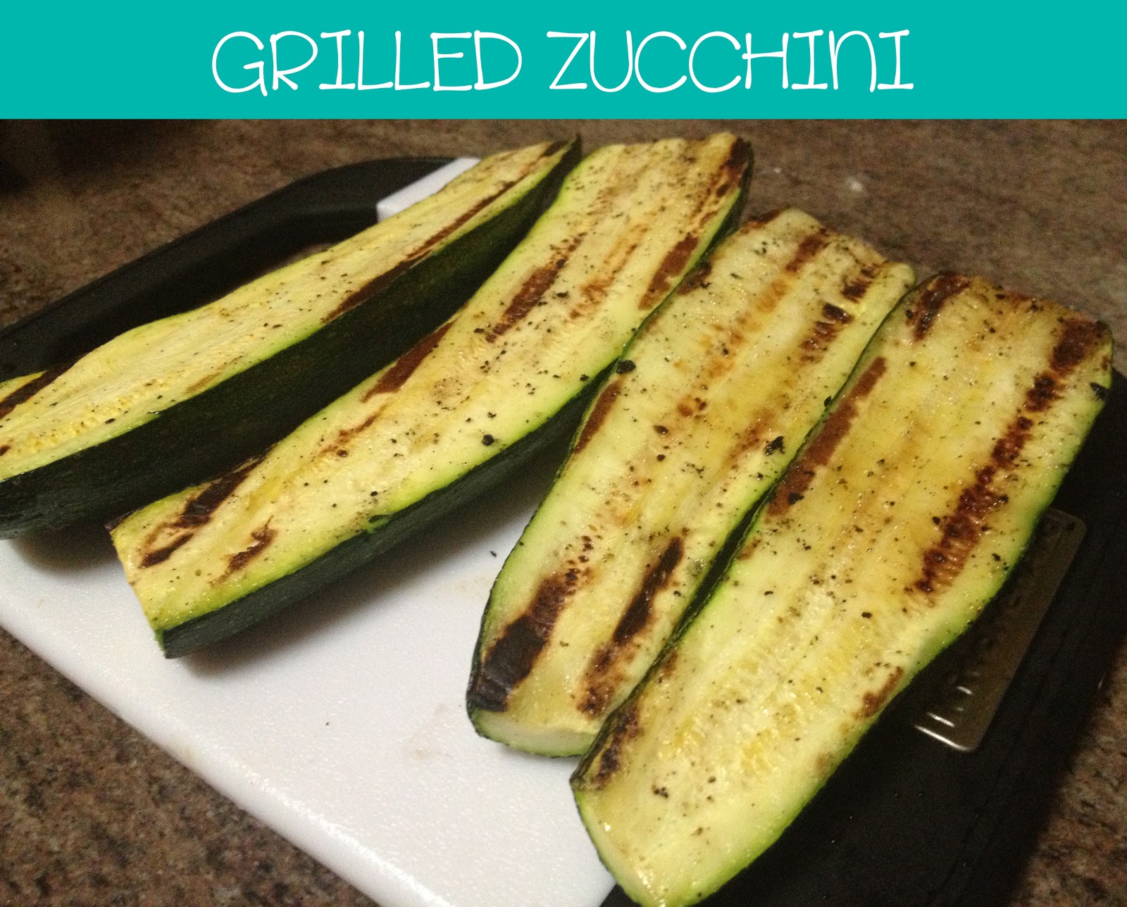 Delightfully Wifed Grilled Zucchini, Herbs & Feta Salad