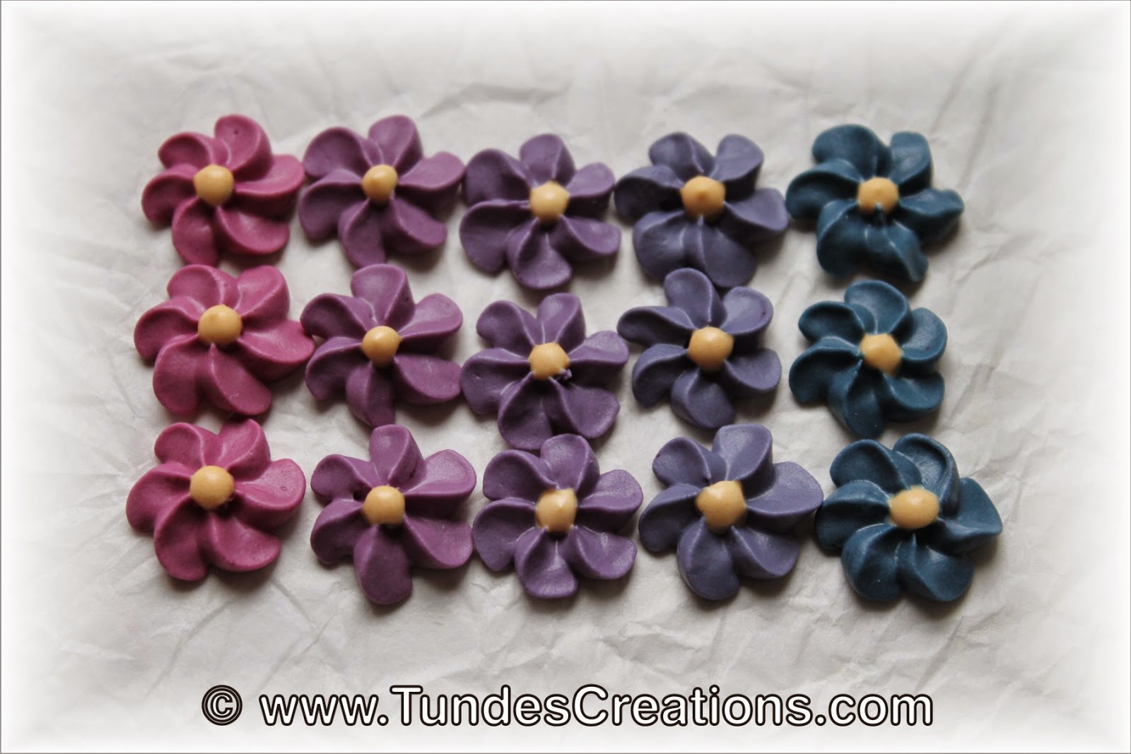 Icing flowers with TruColor natural food colors