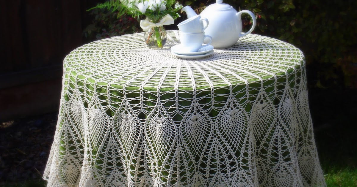 |Vintage Crochet Pattern PDF Crochet Pattern Lacy Pineapple Petals Design Tablecloth Size 158cm x 128 cm 62in x 50 in Chart # S215*