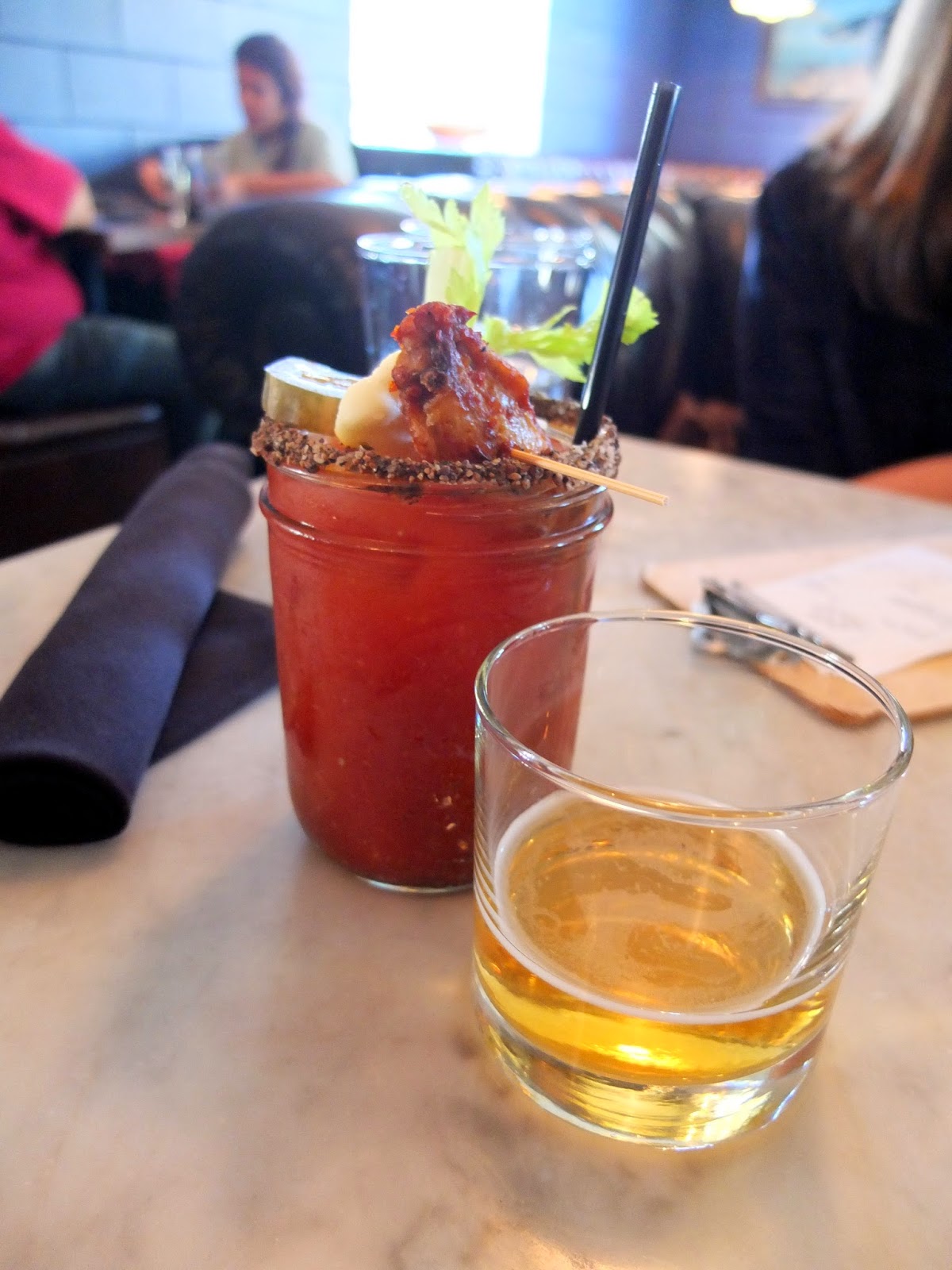 Down House Brunch, Down House Bloody Mary, Down House Houston Heights