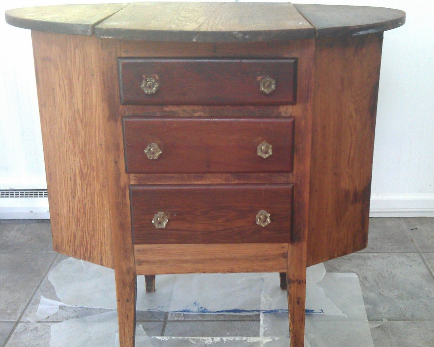 Martha Washington Sewing Table (Before & After) Finding Silver Pennies