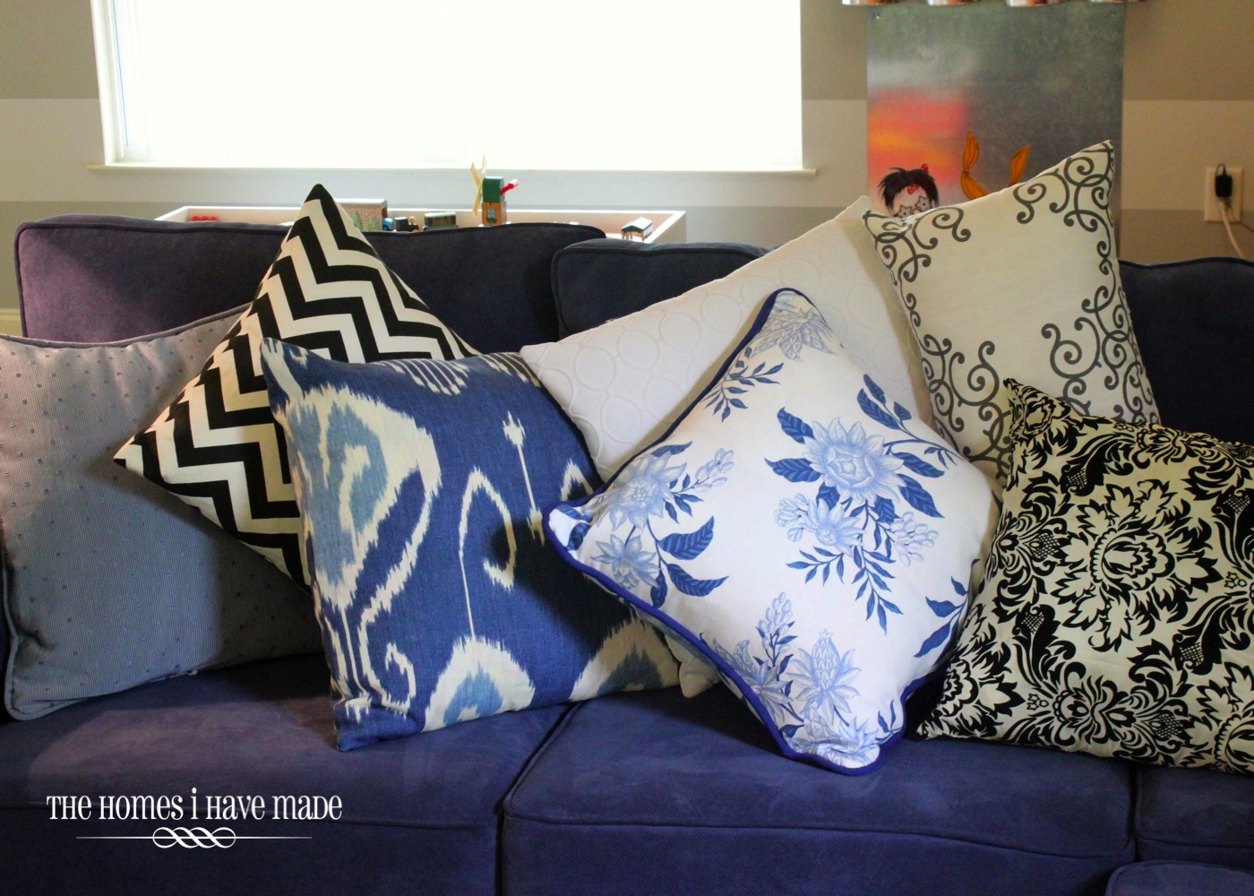 Lots (and lots) of Patterned Pillows! The Homes I Have Made
