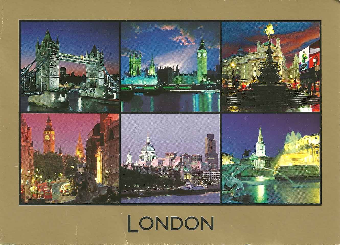 Pošalji mi razglednicu, neću SMS, po azbuci - Page 9 Multi+view+London+postcard+gold