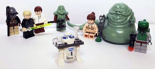 Lego Star Wars R2-D2 minifigure,droid from Jabbas sail barge