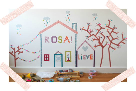WASHI TAPE CHILD ROOM MURAL / MURAL DE WASHI TAPE PARA HABITACION DE NIÑOS WASHI TAPE CHILD ROOM MURAL / MURAL DE WASHI TAPE PARA HABITACION DE NIÑOS