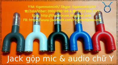 Jack chuyển 2.5, 3.5, 6.3 và dây cáp nối dài cho tai nghe, loa